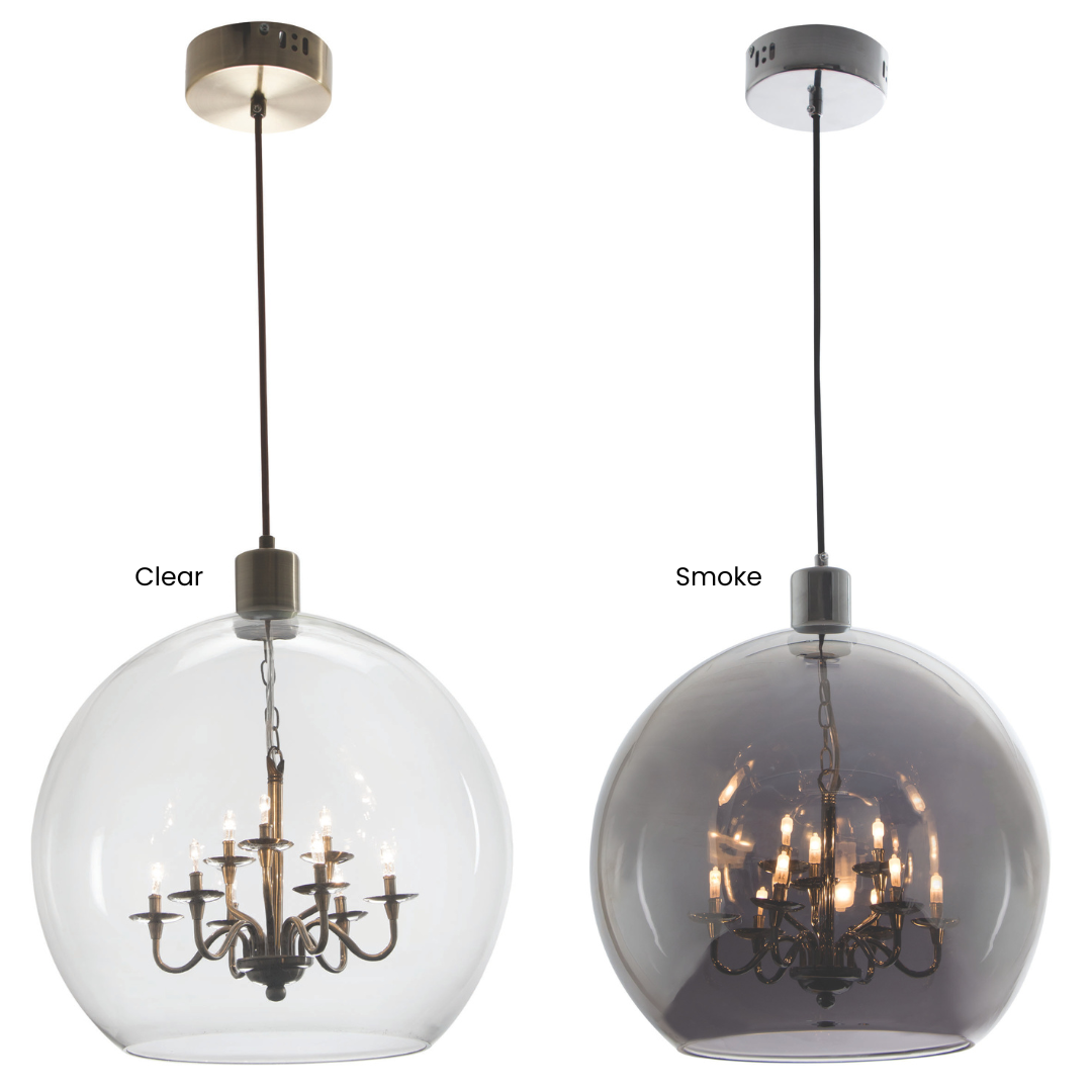 LuxeFusion Brass & Chrome Pendant