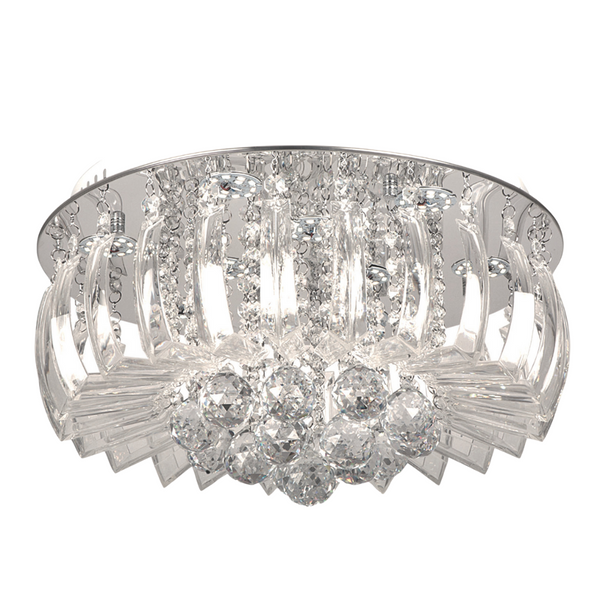 LED, Metal Ceiling Fitting with Glass and Crystals CF011/9