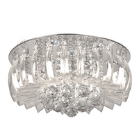 Thumbnail for LED, Metal Ceiling Fitting with Glass and Crystals CF011/9