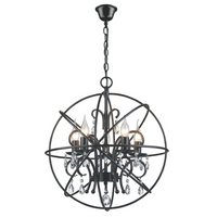 Thumbnail for Crystal Pendant Light - Black