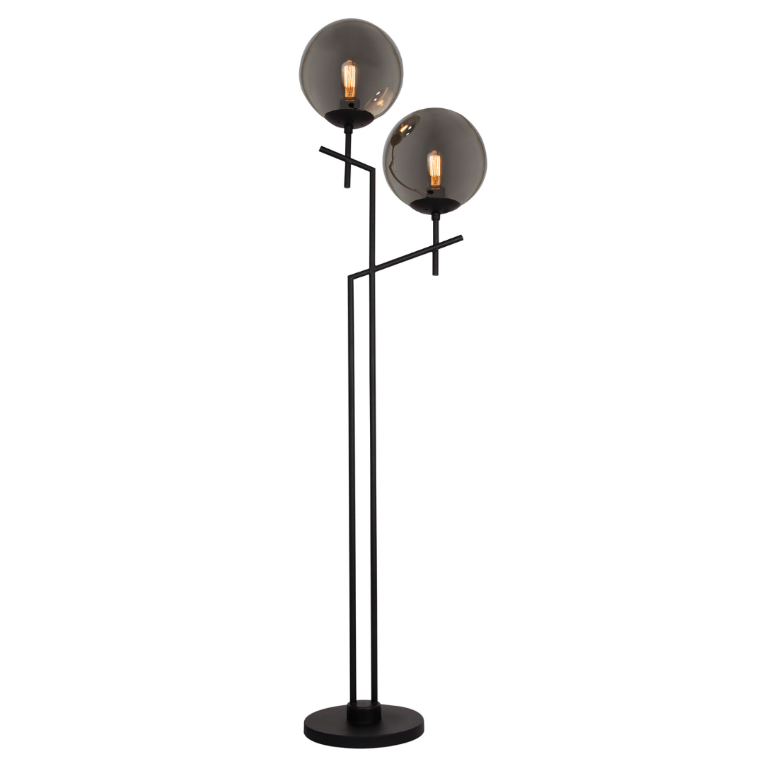 Metal Base with Smoke Glass