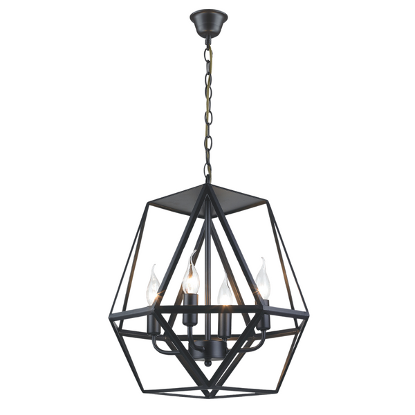 Bright Star Black Metal Pendant Light PEN528/4