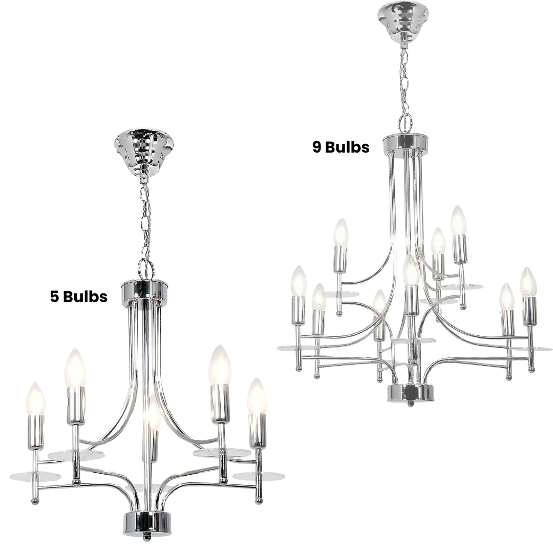Polished Chrome Chandelier