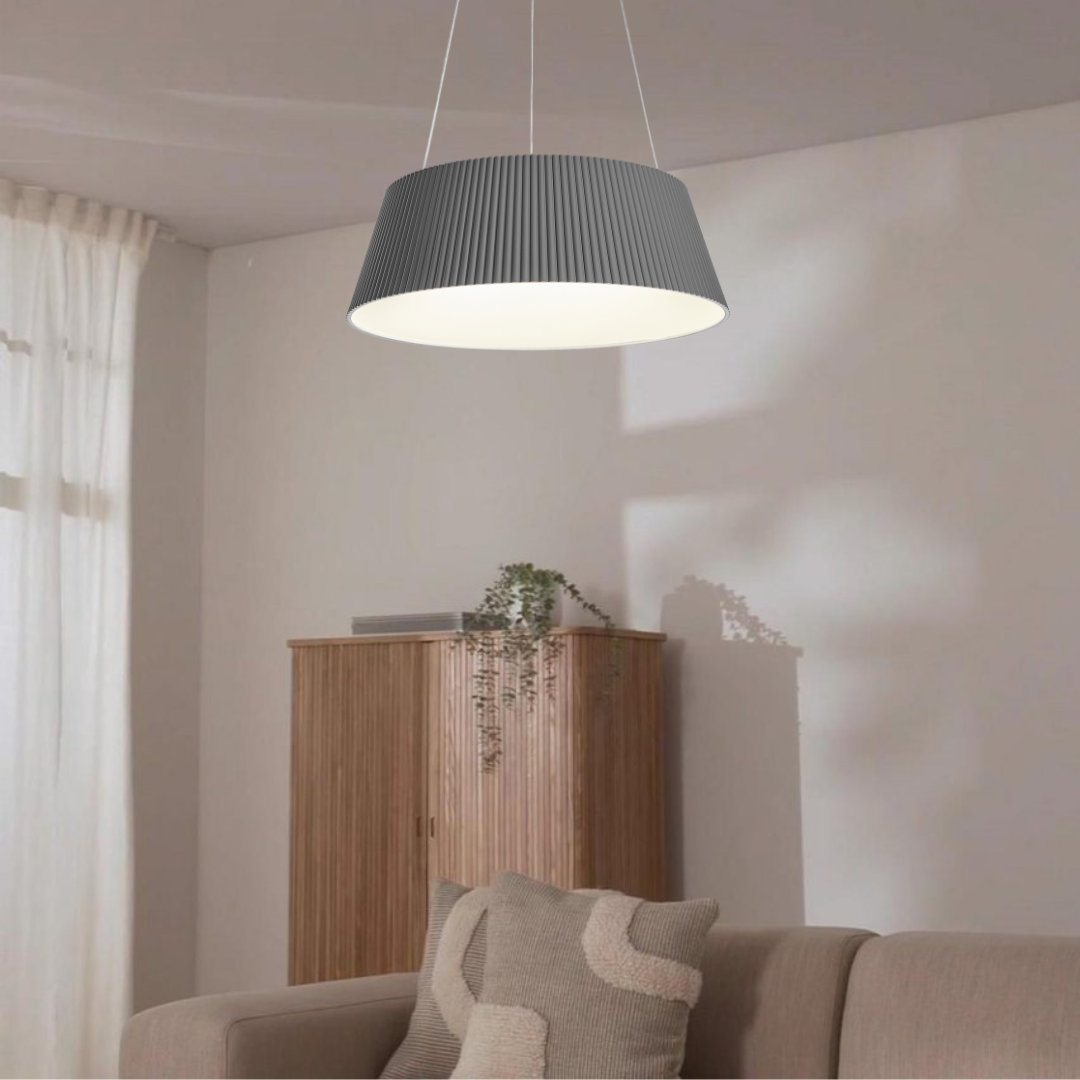 Metal and Acrylic LED Pendant with Remote Control