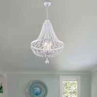 Thumbnail for Metal and Wood Chandelier