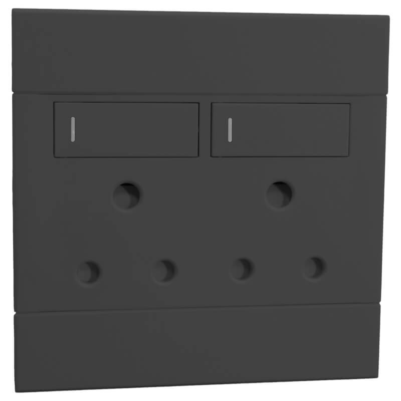 Veti Double RSA Socket CH (100mmx100mm)