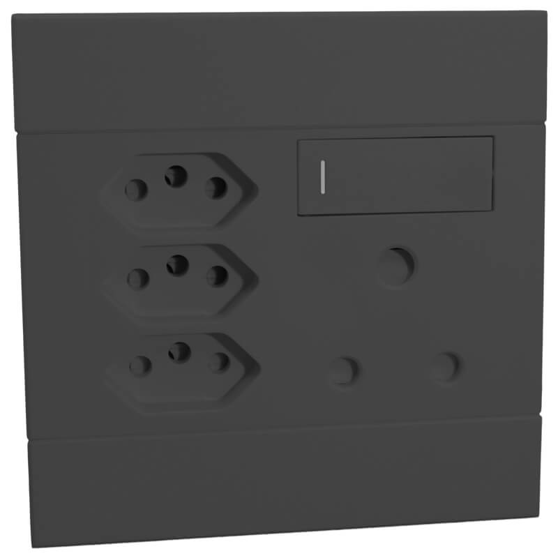 Veti Single RSA, Triple V-Slim Socket CH (100mmx100mm)