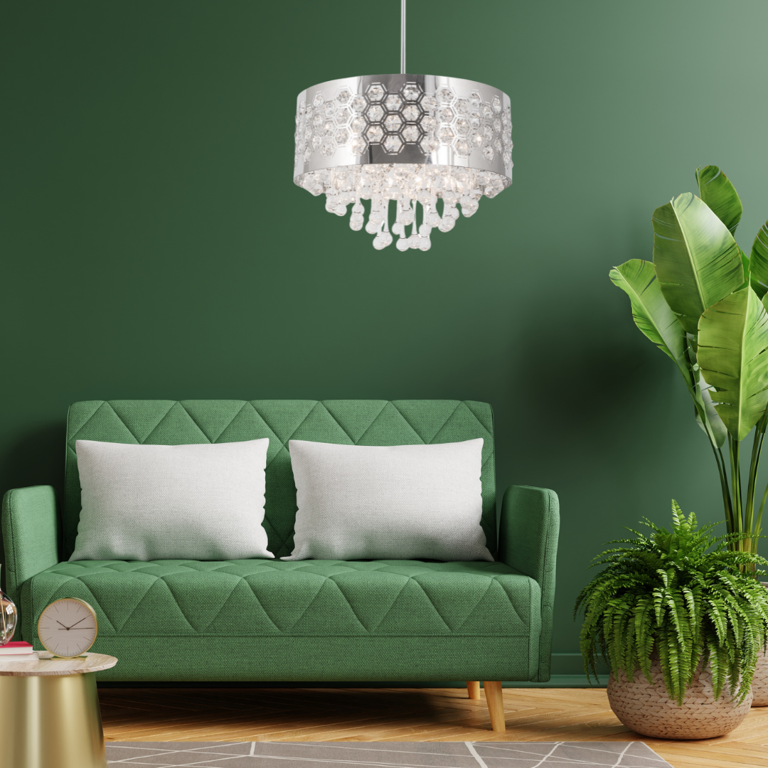 K9 Halo Polished Chrome Chandelier