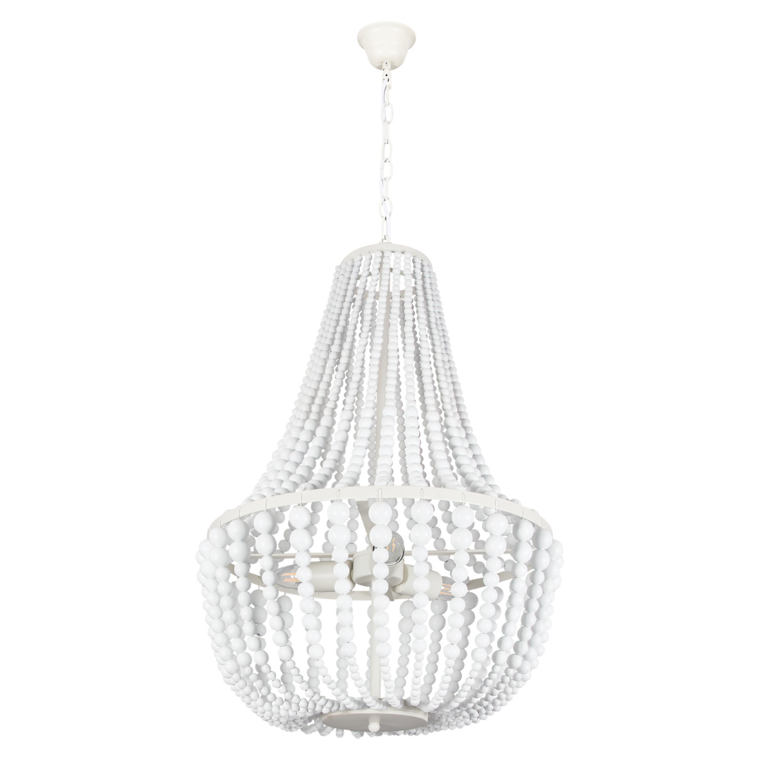 Metal and Wood Chandelier