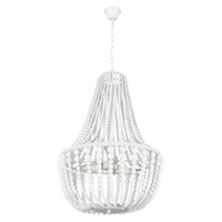 Thumbnail for Metal and Wood Chandelier
