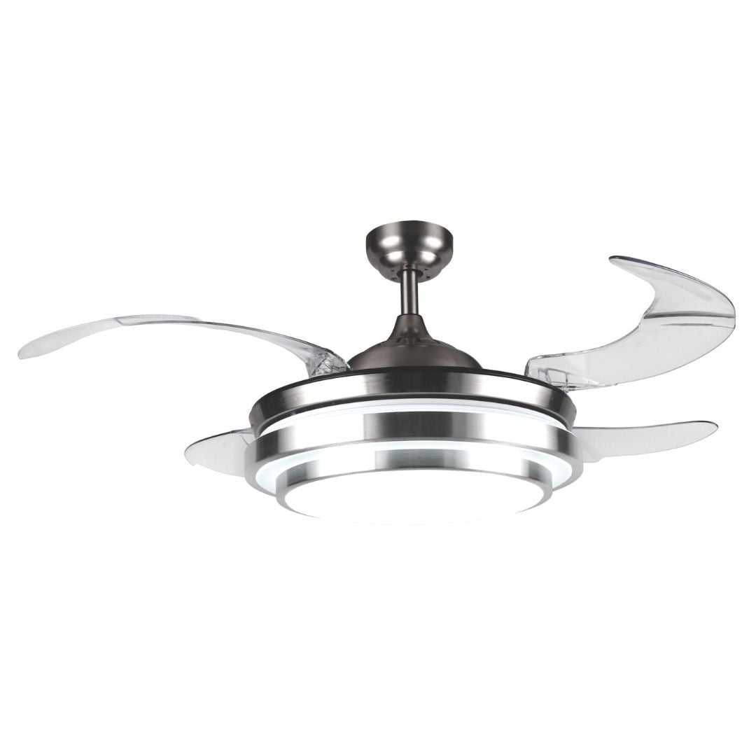 Retractable Blade Ceiling Fan – Satin
