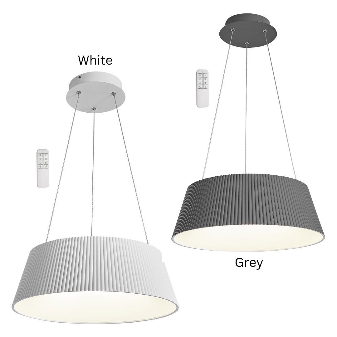 Metal and Acrylic LED Pendant with Remote Control