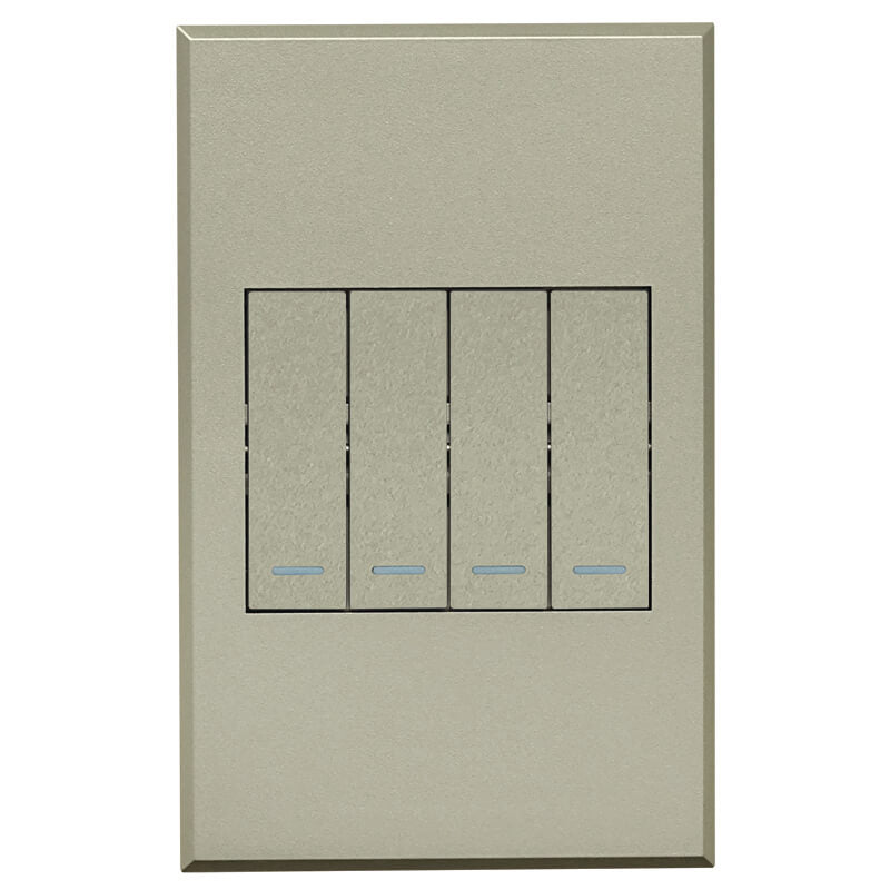 Veti Four Lever Two-Way Switch No Cover (100mmx50mm)