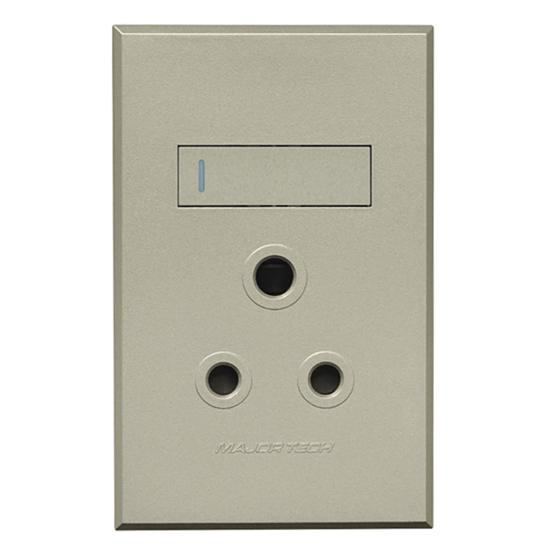 Veti Single Vertical RSA Socket No Cover (100mmx50mm)