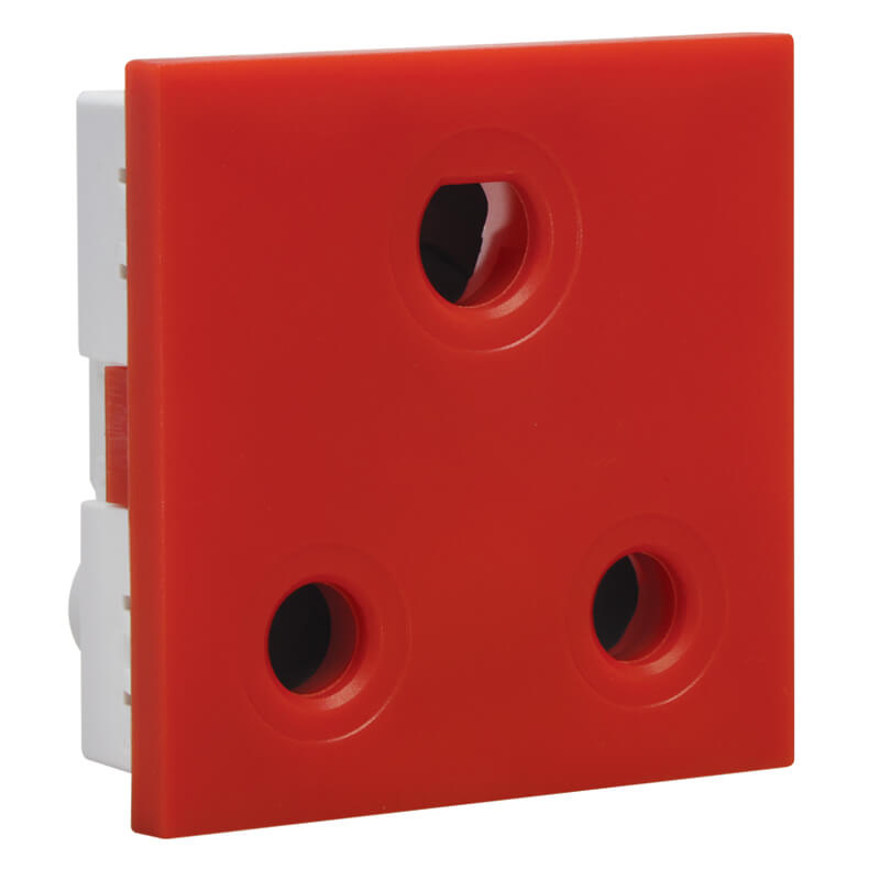 Veti 16A Partially Dedicated V-Slim Socket Module (1 Mod) RD
