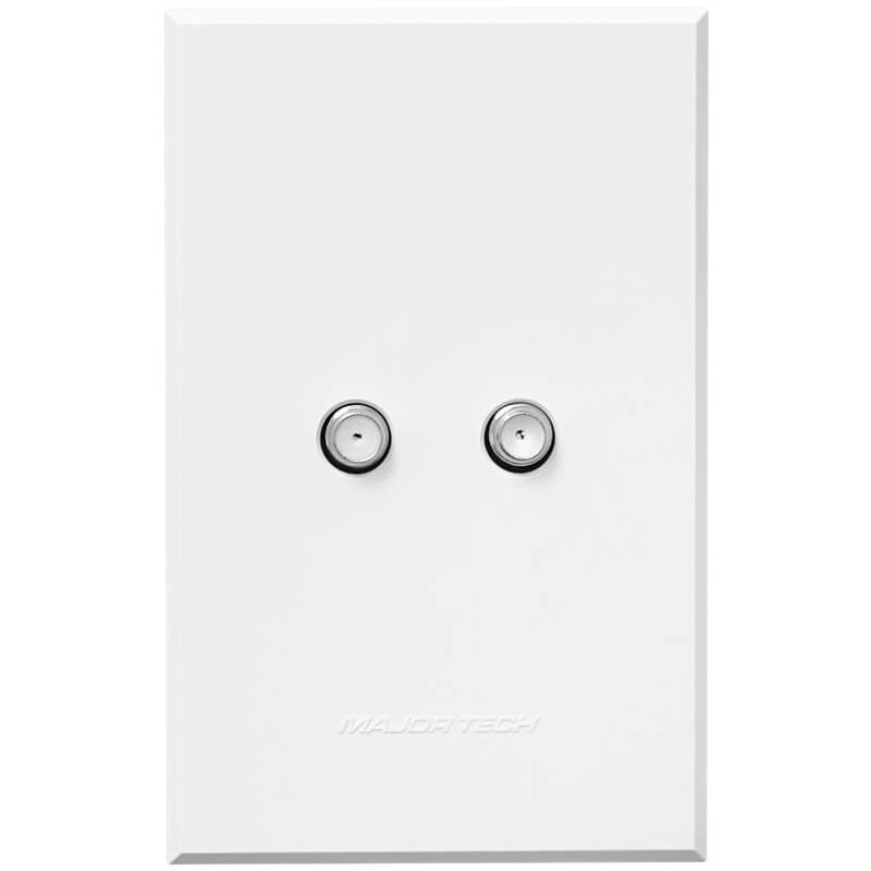 Veti Dual Satellite Socket No Cover (100mmx50mm)