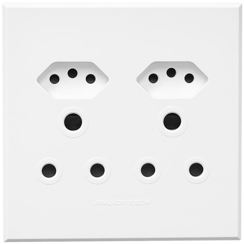 Veti Double RSA, Double V-Slim Socket No Cover (100mmx100mm)