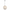 Metal and Wood Rounded Bead Chandelier - White Washed