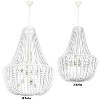 Thumbnail for Metal and Wood Chandelier