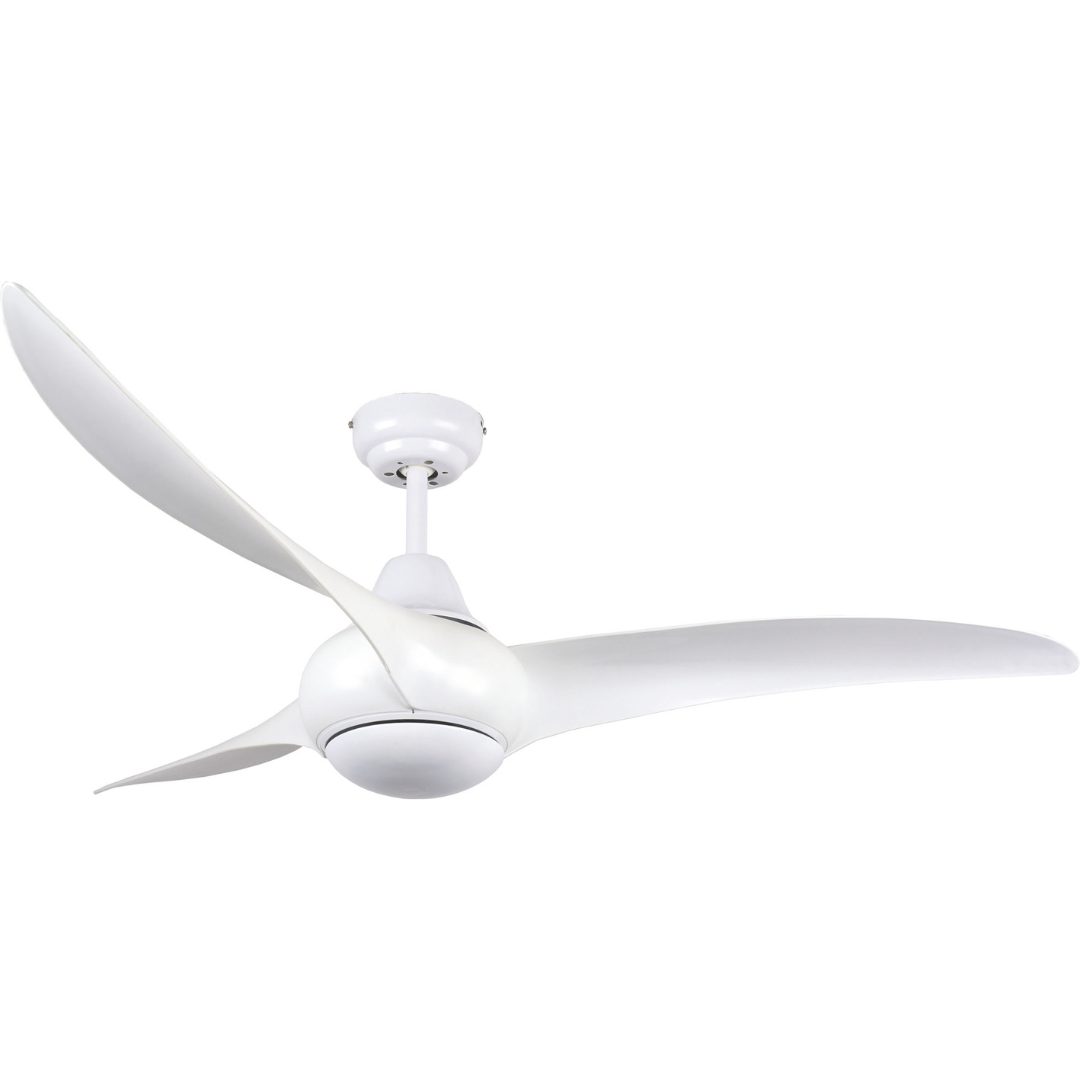 Copper Coil DC Ceiling Fan with Remote Control - White