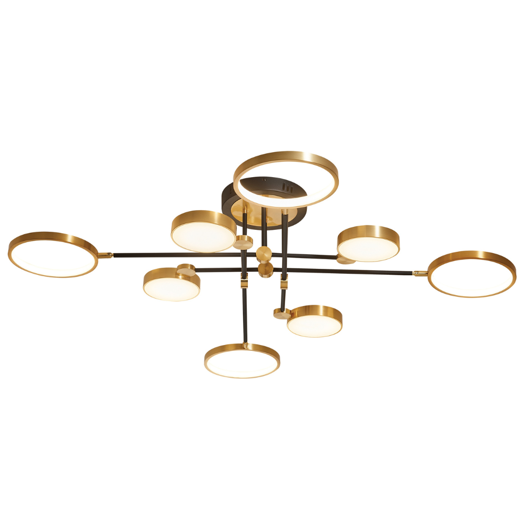 8 Light LED Metal Ceiling Fitting