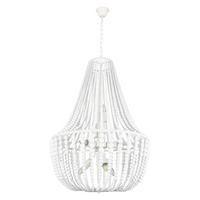 Thumbnail for Metal and Wood Chandelier