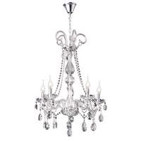 Thumbnail for Polished Chrome Chandelier with Crystals