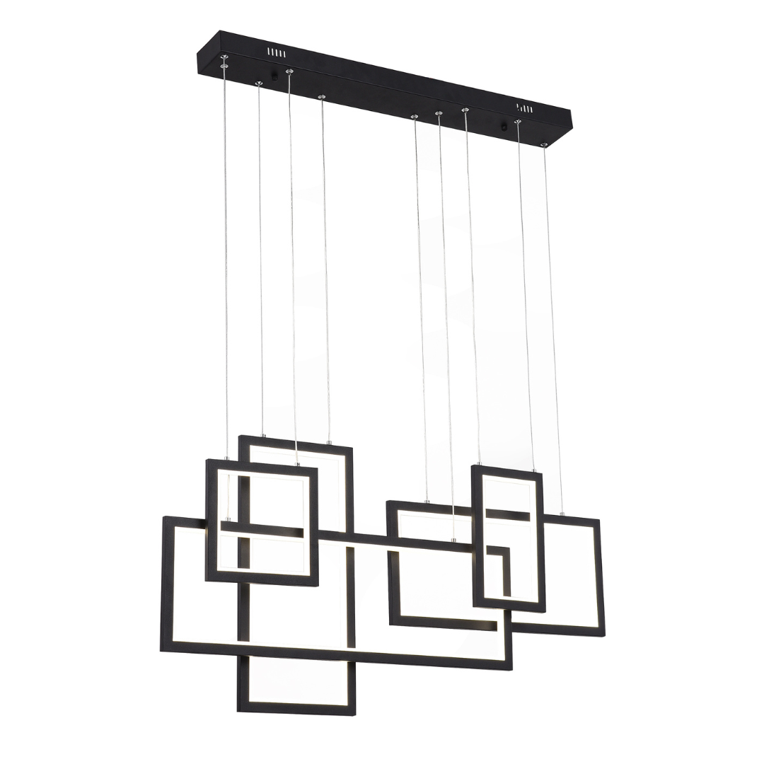 Sand Black Aluminium and Acrylic LED Fitting