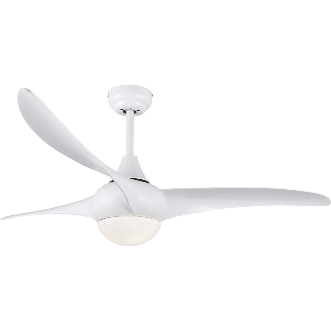 Copper Coil DC Ceiling Fan with Remote Control - White