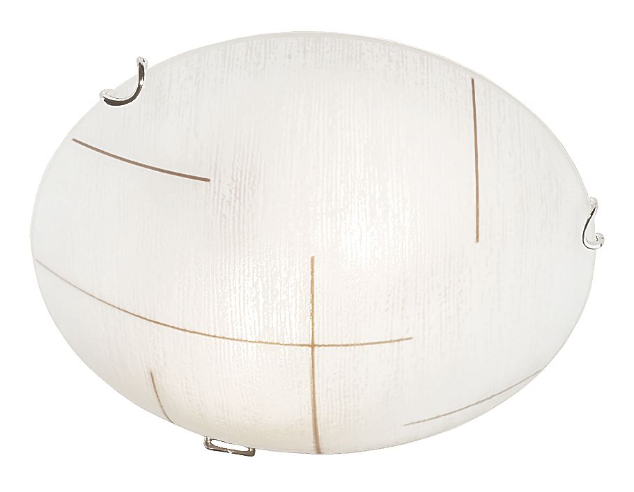 Bright Star Frosted Pattern Gls+Clip 2X60W ES 300Mm