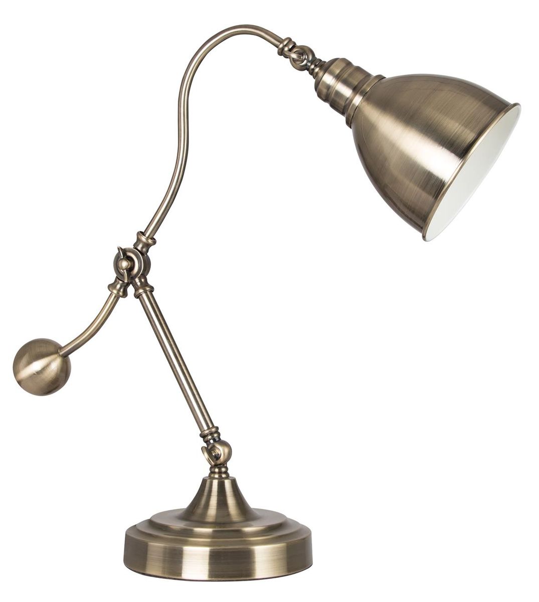 Bright Star Antique Brass Table Lamp 1X60W Es