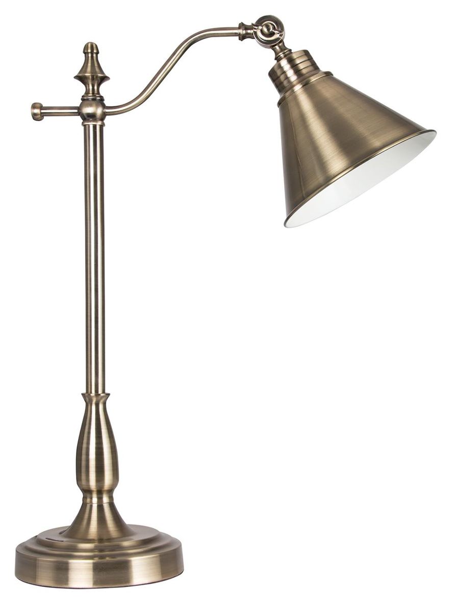 Bright Star Antique Brass Table Lamp 1X60W Es