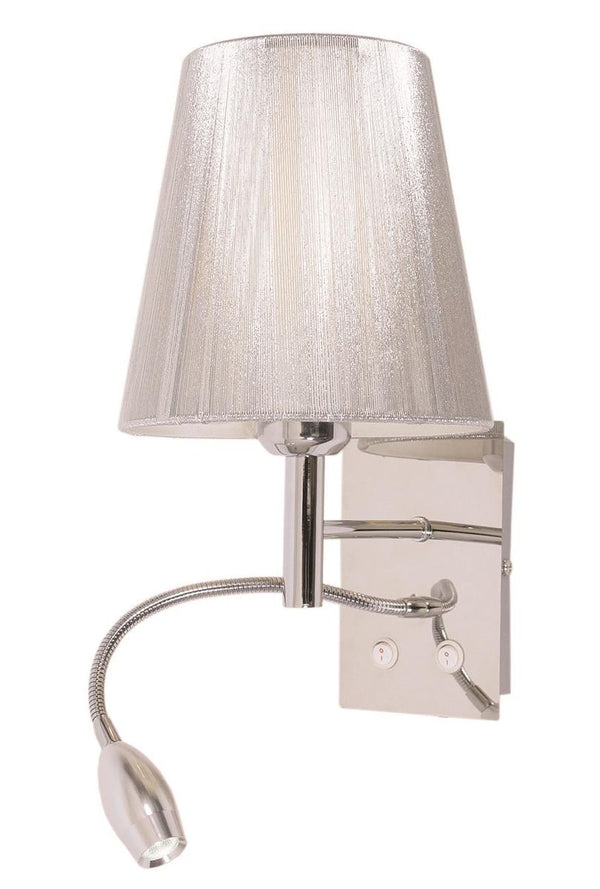 Bright Star 2LT (1 x LED) + Silver shade