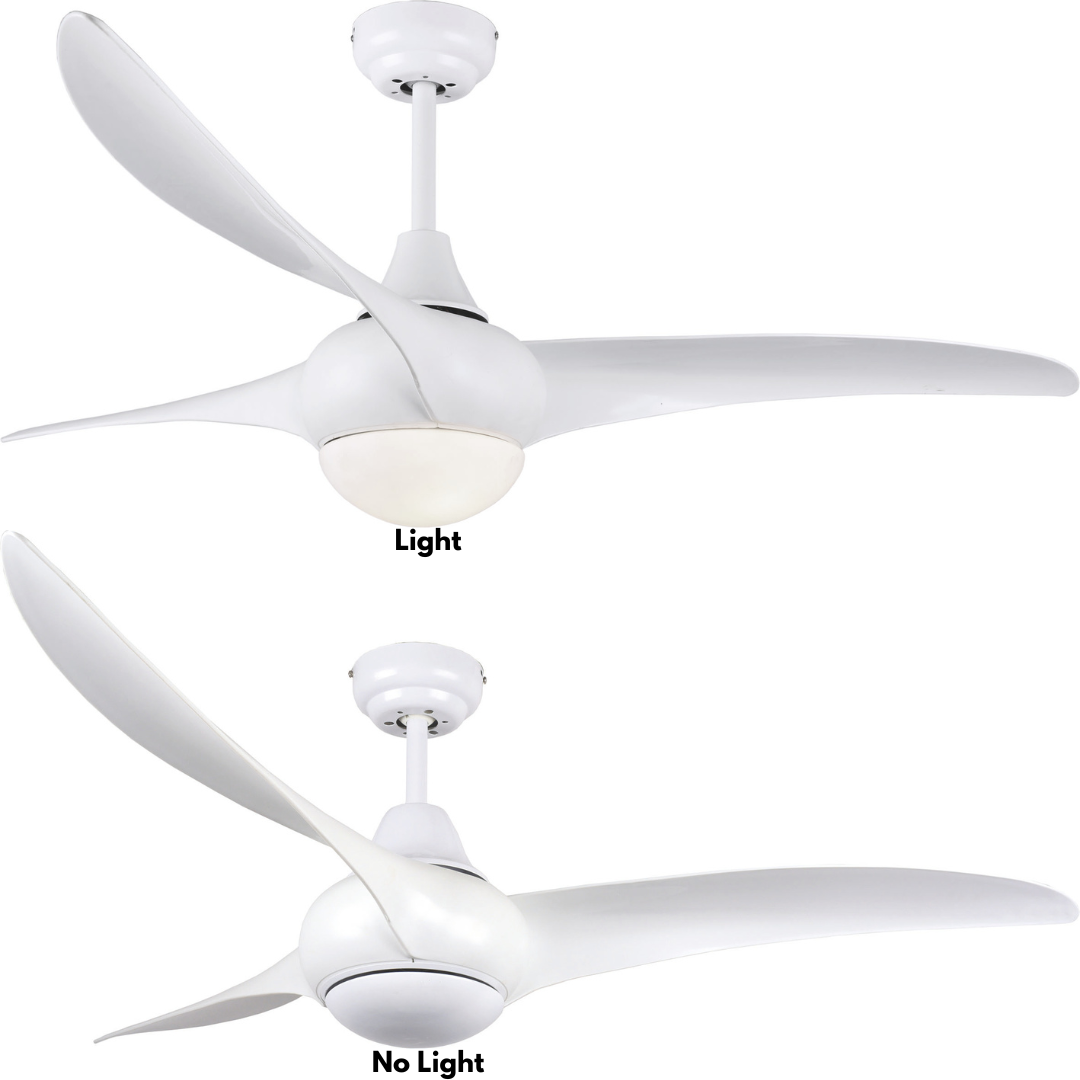 Copper Coil DC Ceiling Fan with Remote Control - White