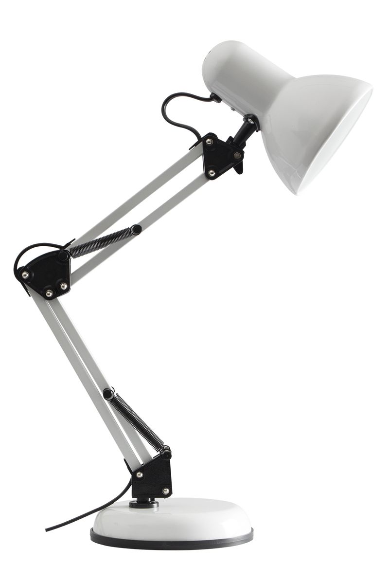 Bright Star PVC/Metal Adj Desk Lamp 1X60W ES 640Mm