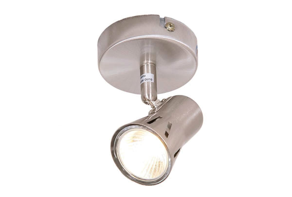 Bright Star Sat/Chr Spotlight 1x50W GU10 Base 80Mm