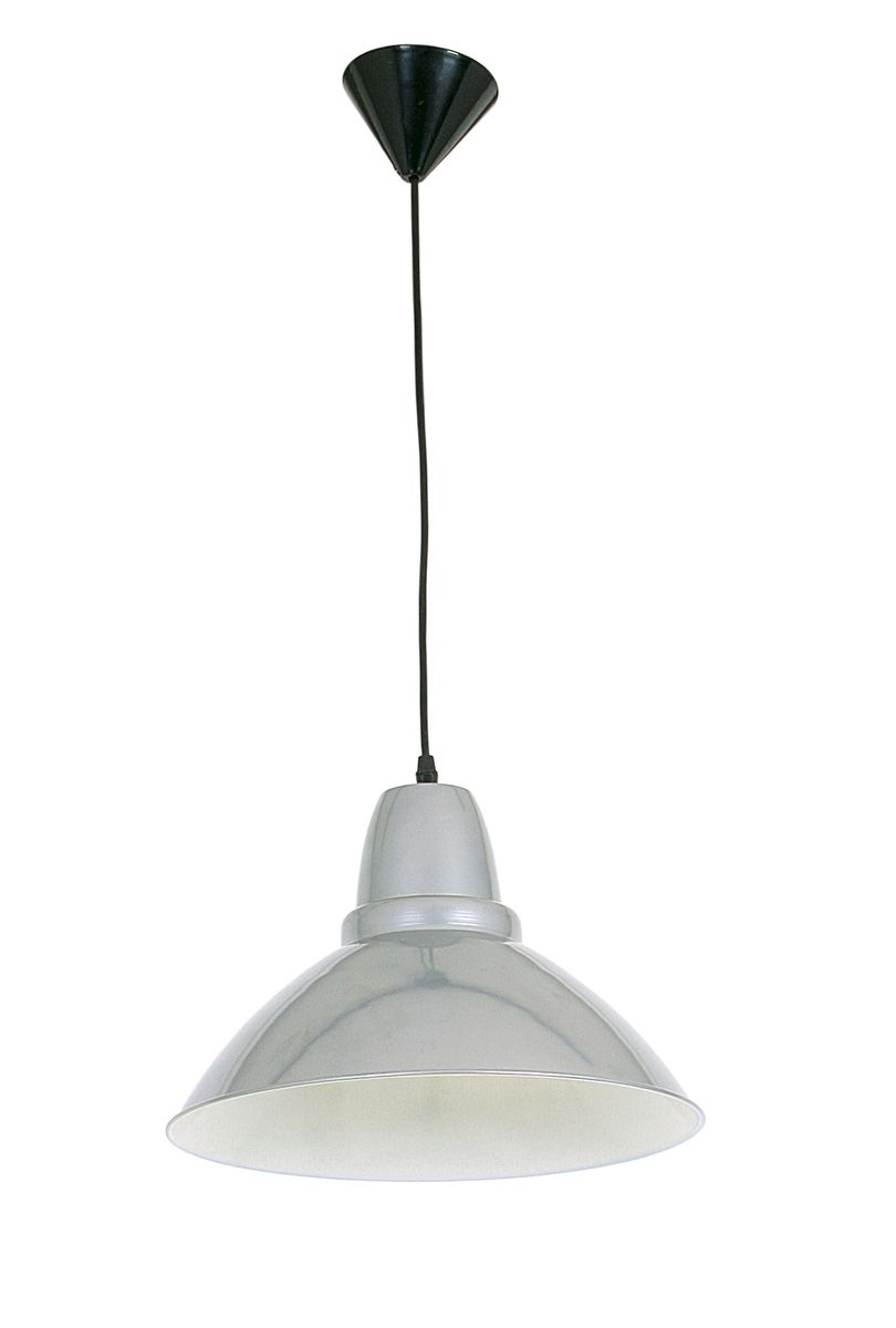 Bright Star White Aluminium Pendant 1X60W Es