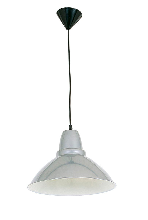 Bright Star White Aluminium Pendant 1X60W Es