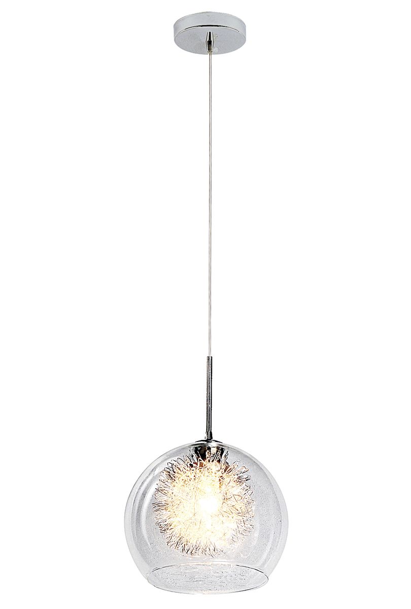 Bright Star Polished Chr With Clear Glass 1X60W SES 200Mm