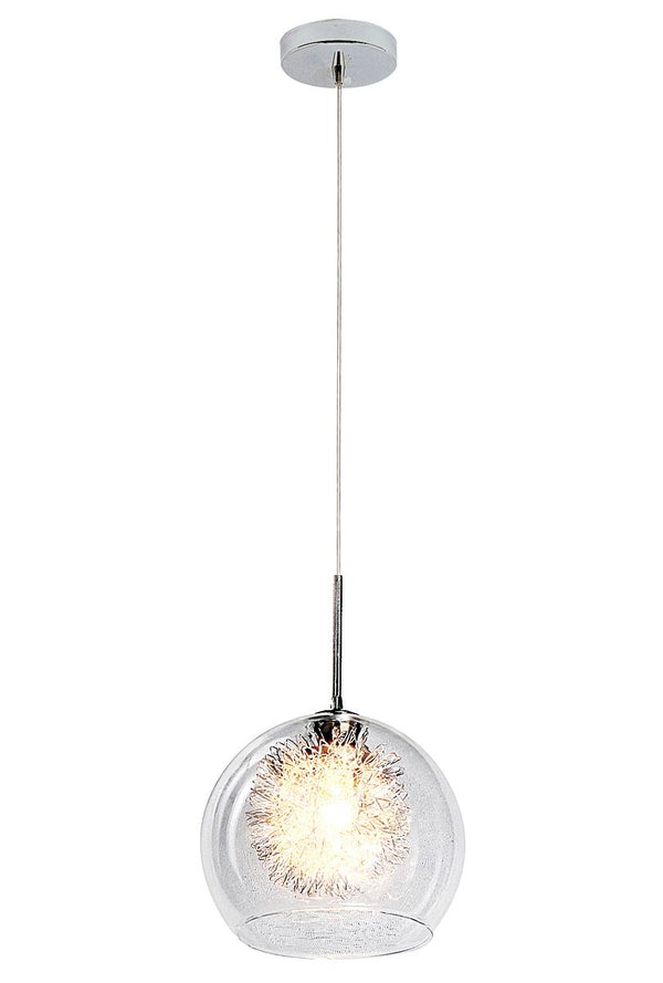 Bright Star Polished Chr With Clear Glass 1X60W SES 200Mm