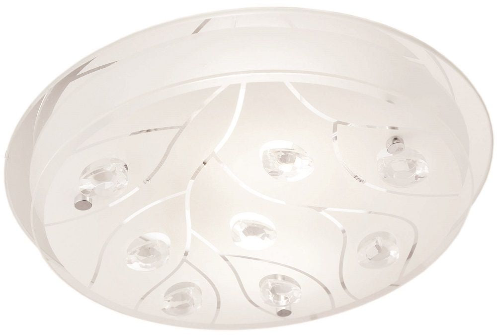 Bright Star Frosted Pattern Gls+Crystal 3X60W Es 420Mm