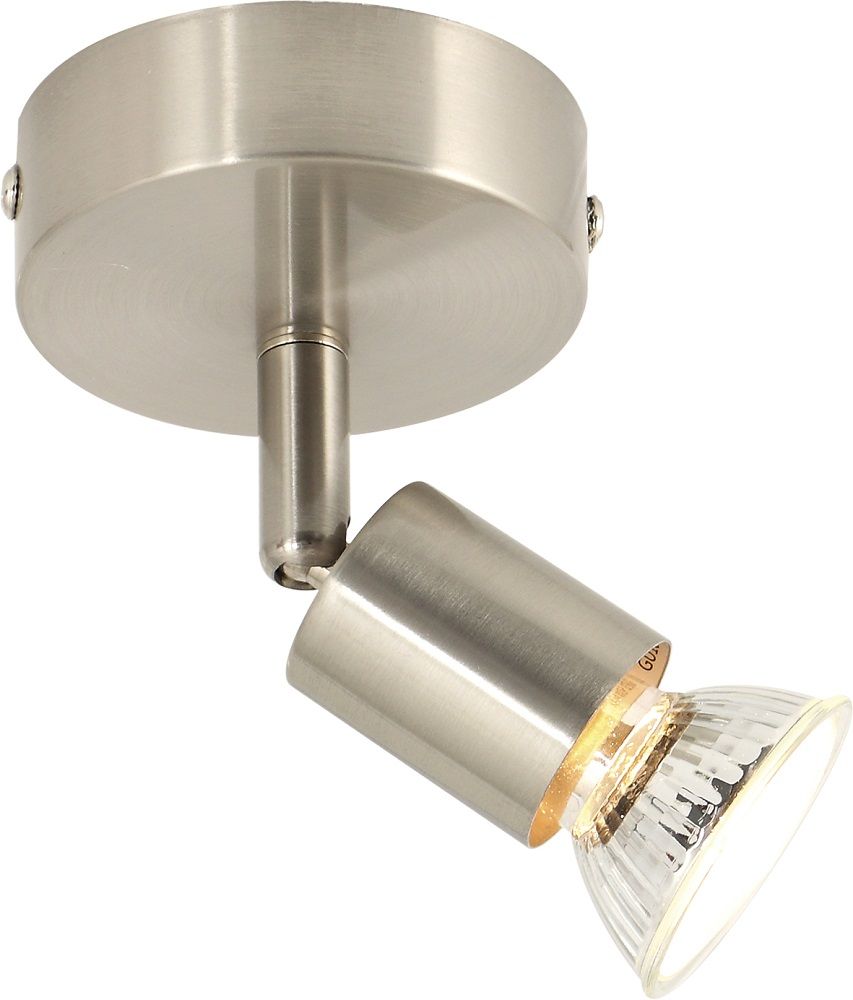 Bright Star Satin Chrome Spot 1X50W Gu10 Base 80Mm
