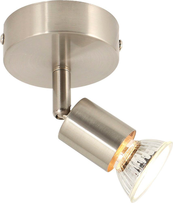 Bright Star Satin Chrome Spot 1X50W Gu10 Base 80Mm