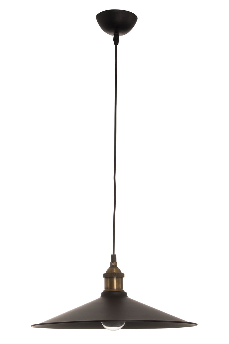 Bright Star Metal Pendant With Black Inner 1X40W Es