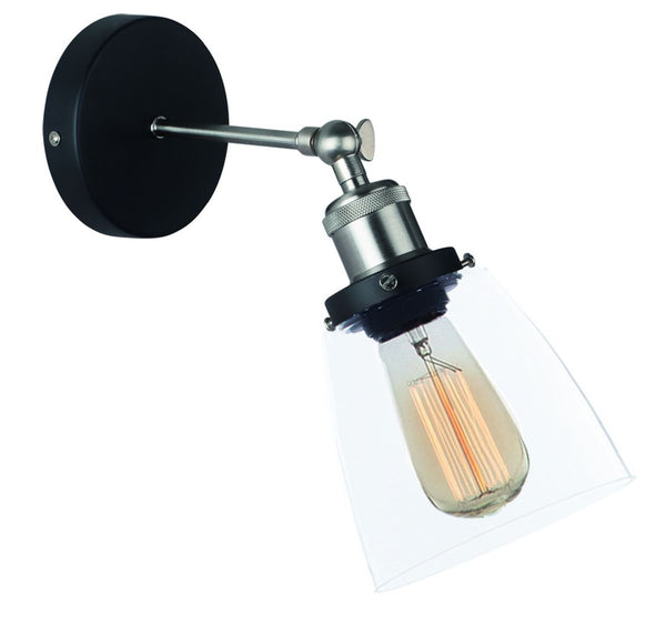 Bright Star Satin Chrome Clear Glass 1X40W Es