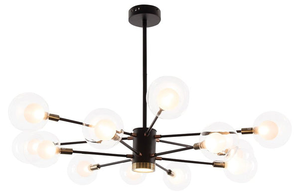 Whiteite Glass Chandelier 12-Light G9