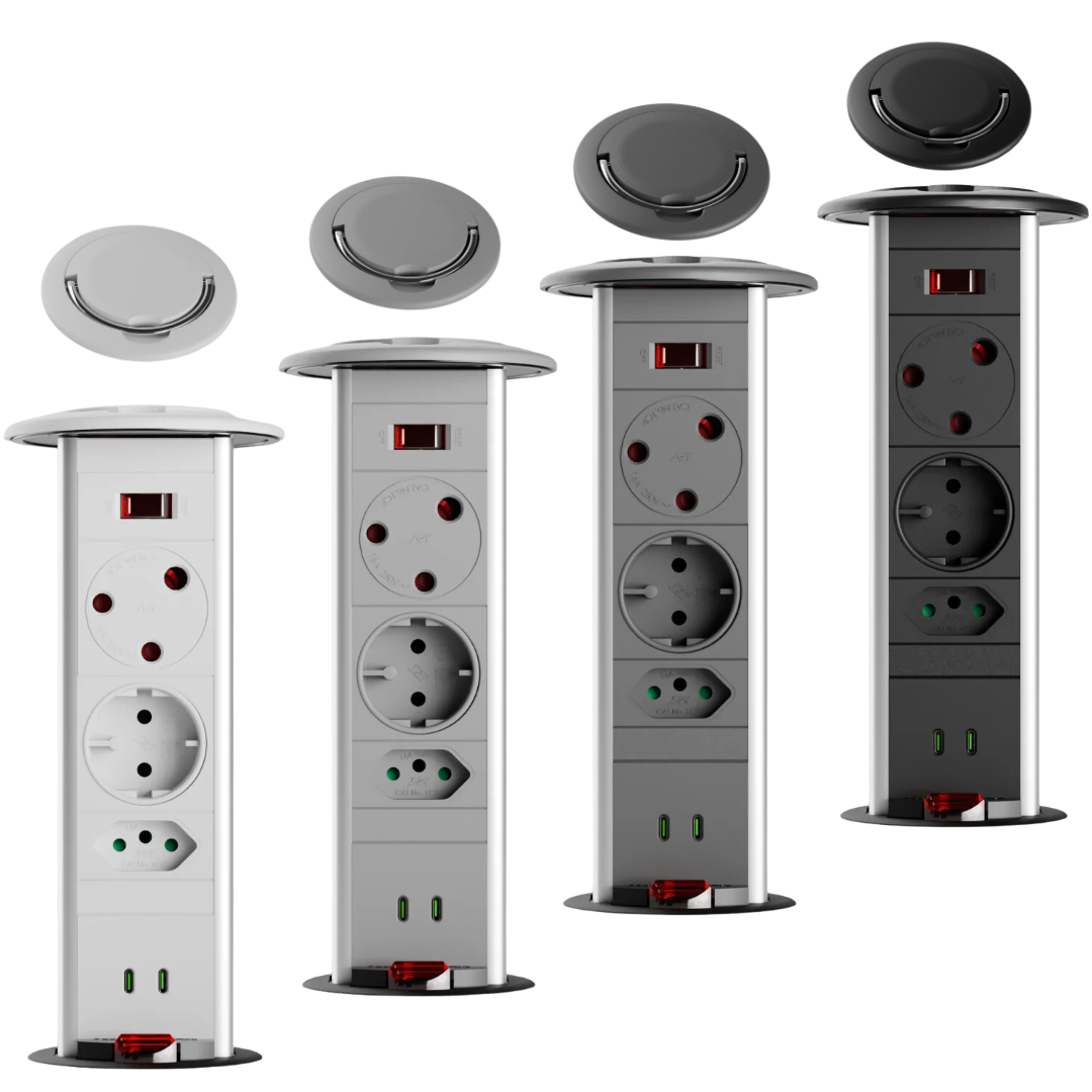 PD 4 Pop-up Power Outlet - 65W C Charger