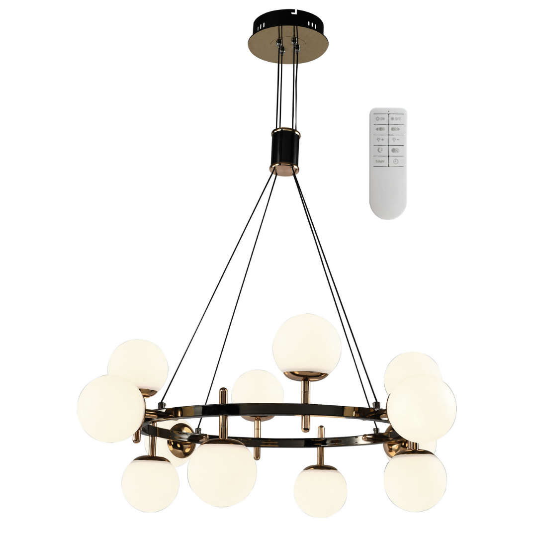 Metal and Plastic Chandelier with 2.4G Drive Remote Control