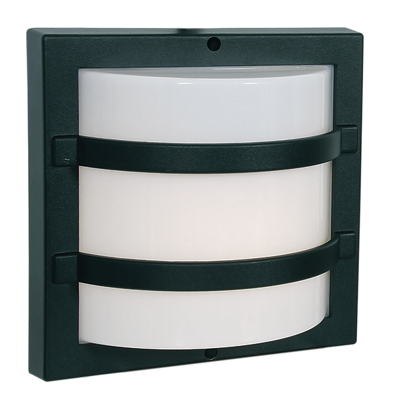 Bright Star Grid Bulbhead Die Cast Poly Cover IP44 1x60W ES from Superior Electrical