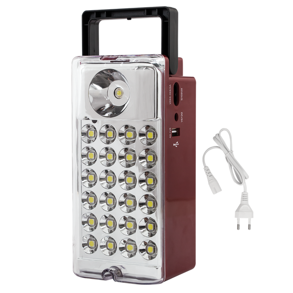 Bright Star 1 X 1W LED, 24 X 0.5W LED 400/800 Lumen Recharge